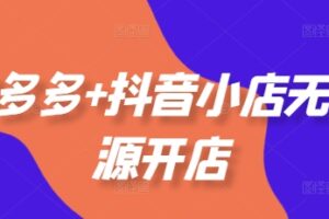 老陶电商·拼多多+抖音小店无货源开店 选品、运营、基础、付费推广、爆款案例等