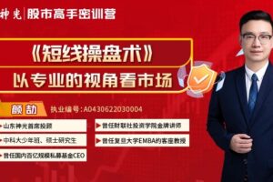 神光颜劼短线操盘术2025小班技能提升课+指标+日报