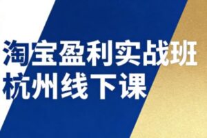 爱上黄昏淘宝盈利实战班杭州线下课12月26-28日（音频+字幕）