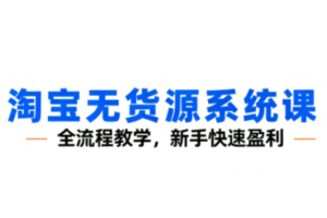 夜子游·淘宝无货源系统课