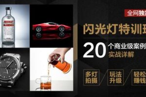 高卓鹏：闪光灯特训班20个商业案例实战