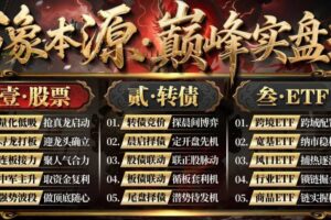 万象本源巅峰实盘班-树帆卓妍