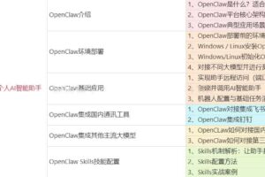 基于OpenClaw快速构建个人AI智能助手