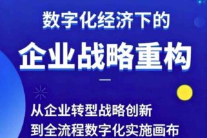 胡老师|管理营销|视频课：数字经济下的企业战略重构