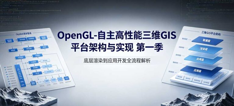 OpenGL自主高性能三维GIS平台架构与实现 第一季（价值2999）