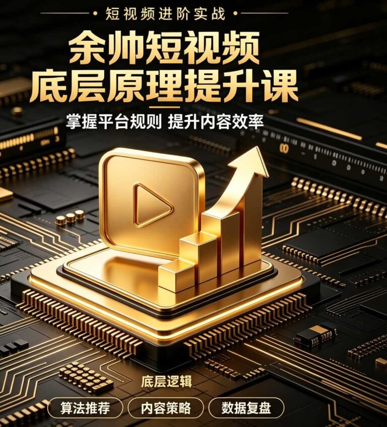 余帅短视频底层原理提升课