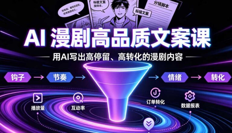 AI漫剧高品质文案课