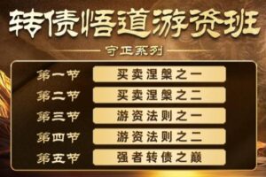 卓妍高阶悟道课，可转债课程
