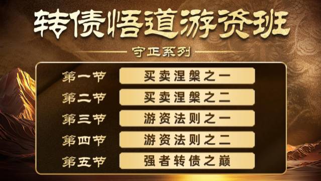 卓妍高阶悟道课，可转债课程