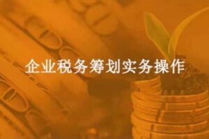 企业税务筹划实务操作